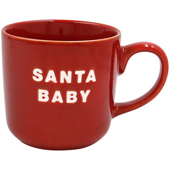 Xmas Mug Santa Baby Red