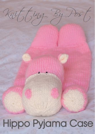 Knitting Pattern Hippo Pyjama Case