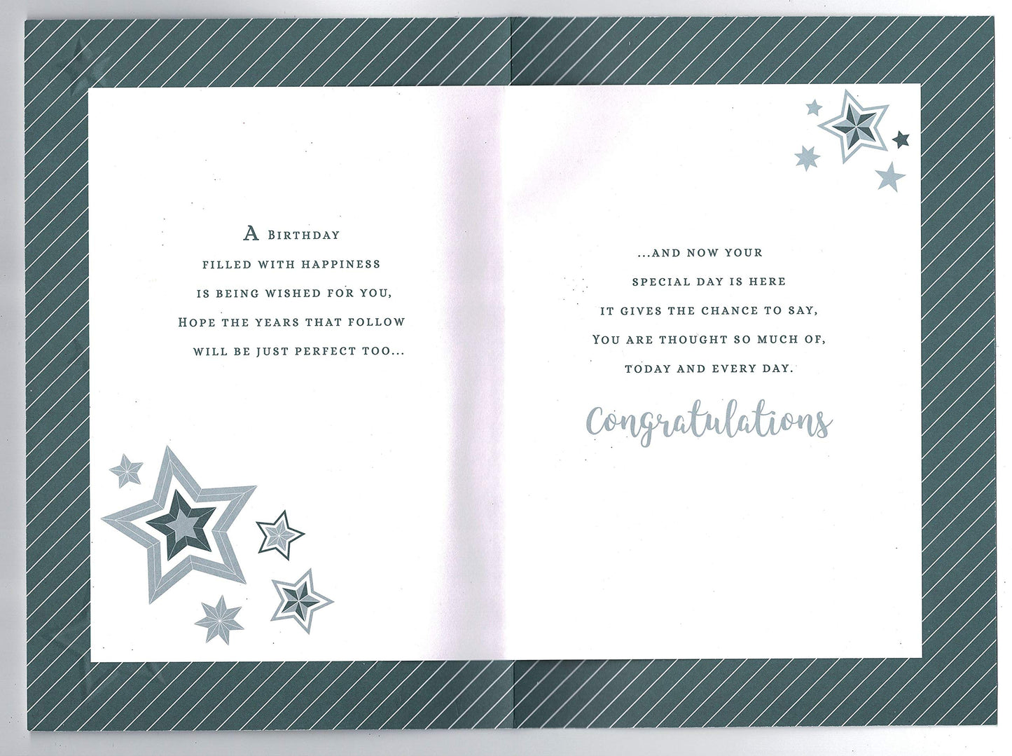21st Birthday Card Large Boxed Design
