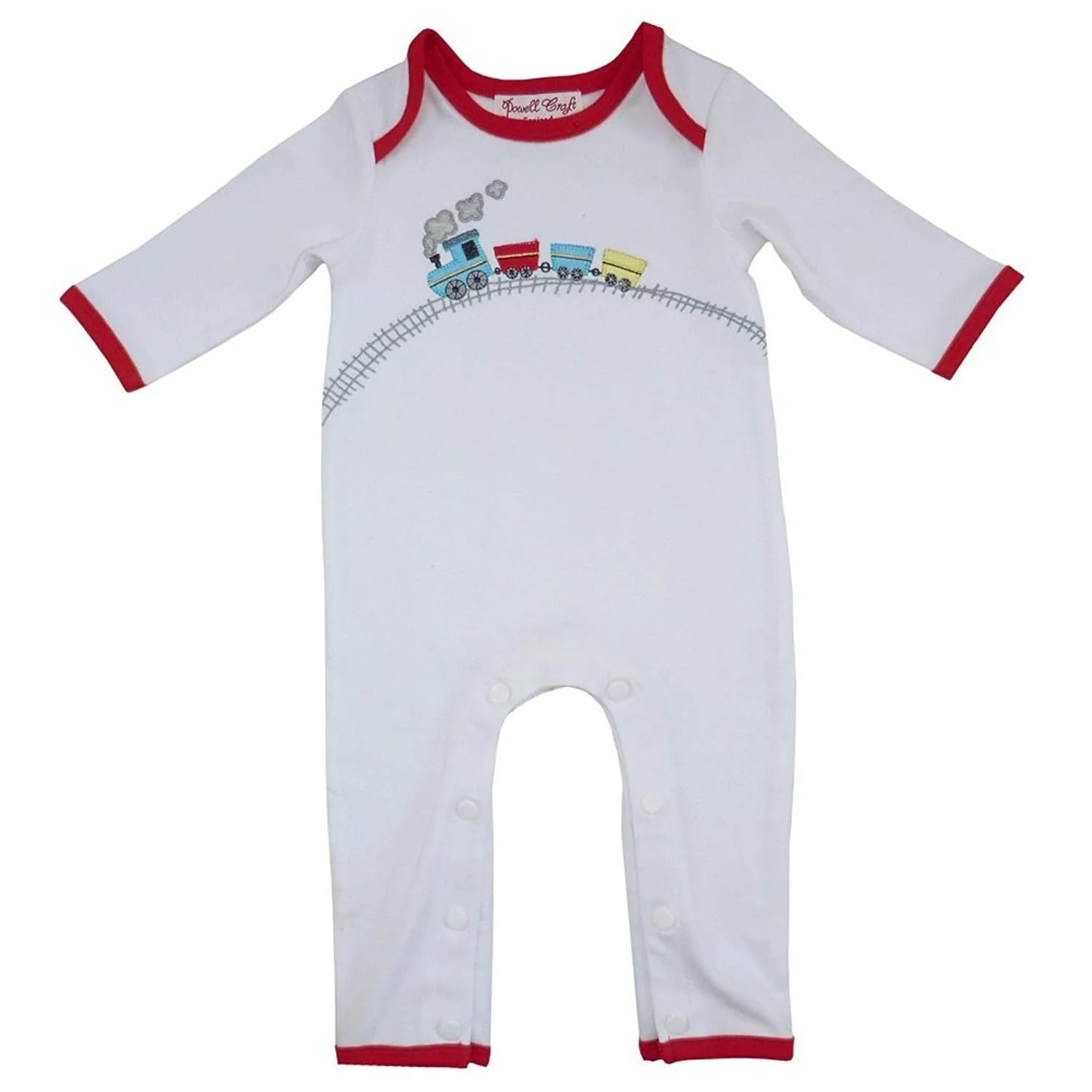 Powell Craft Train Jumpsuit 6-12 Months White
