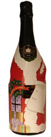 Drinks Gift Bottle Jacket - Santa Claus