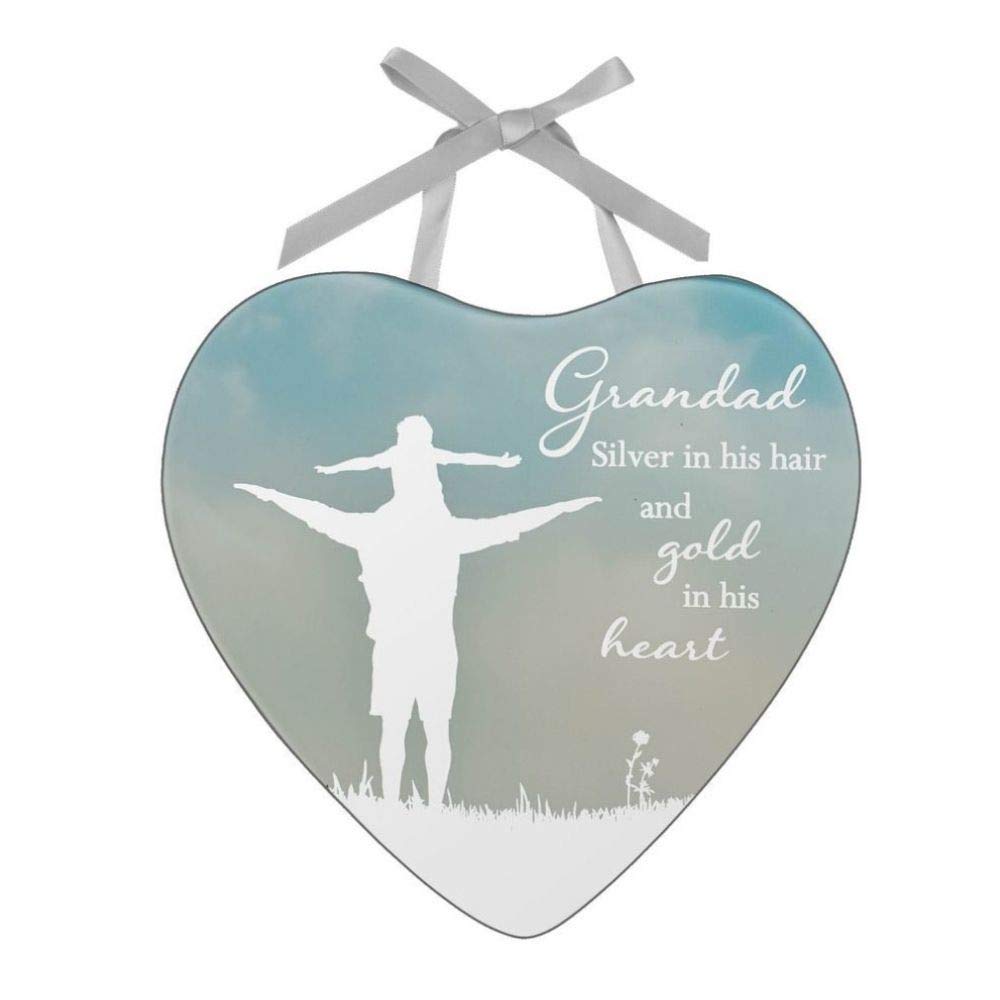 Grandad Reflections from the Heart Mirrored Hanging Plaque