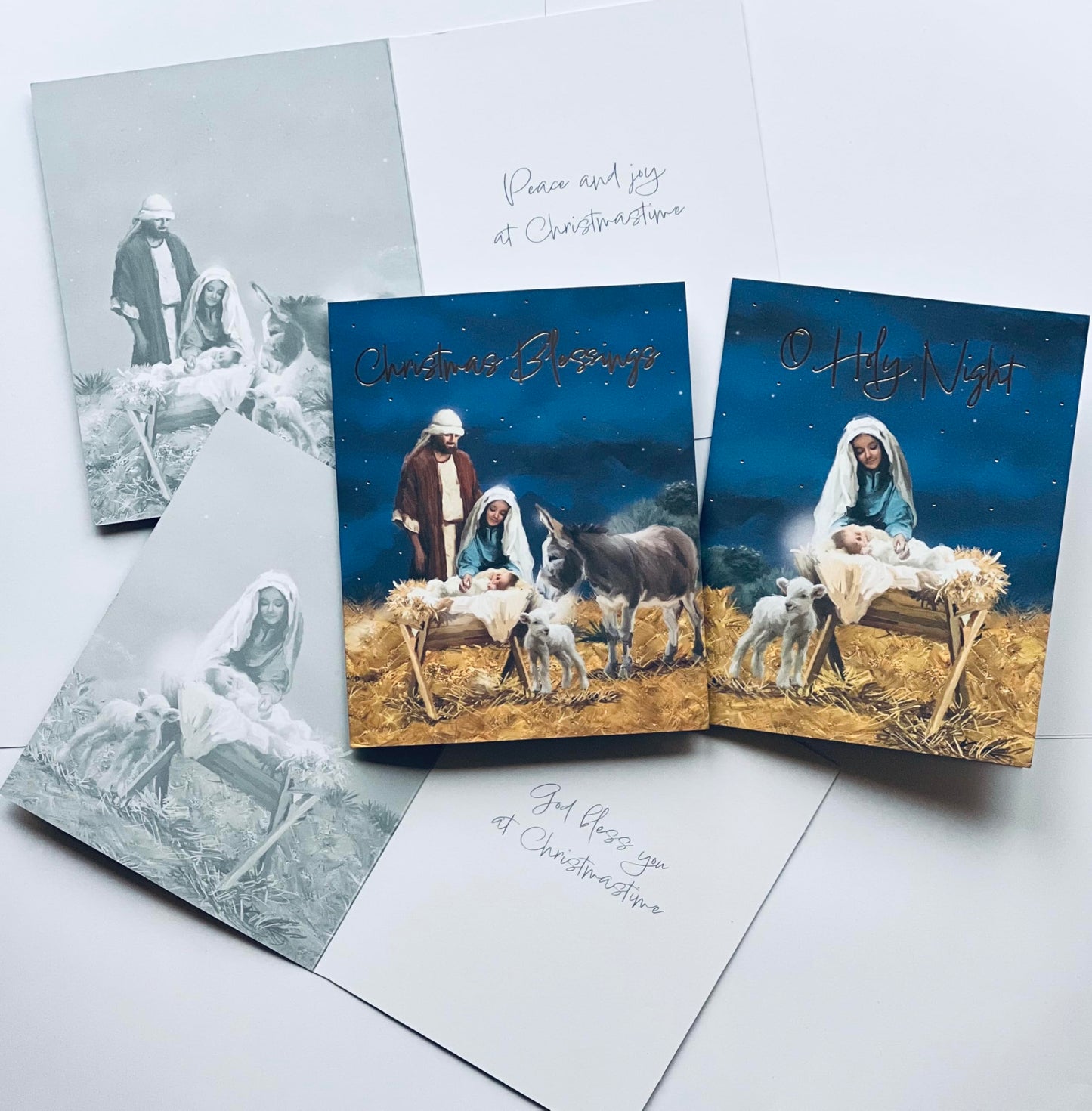 Luxury Religious Christmas Cards 22 in a Box Multipack Two Designs