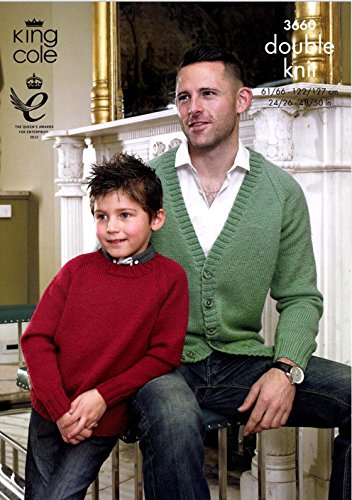 King Cole Cardigan and Sweater in Merino Blend DK - 3660