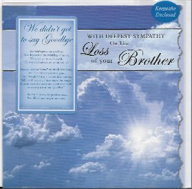 With Deepest Sympathy On the sad loss of your Brother KTS6004