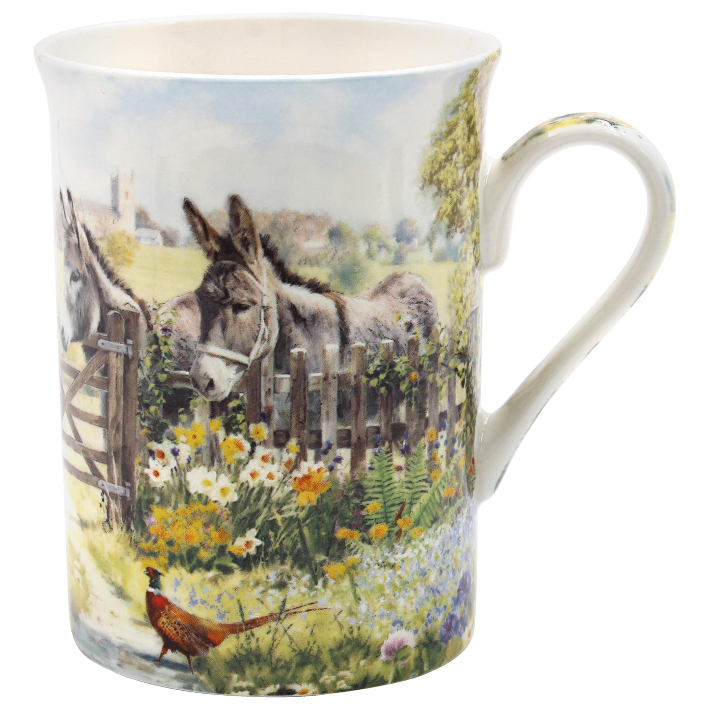The Leonardo Collection Donkey Mug Macneil Studios, Tea and Coffee Mugs for Hot Drinks | Fine China Printed Mugs for Kitchen & Home | Reusable Ceramic Cups for Every Occasion | Gifts for Women & Men
