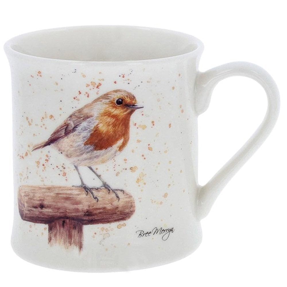 Bree Merryn Fine China Robert Robin Tea/Coffee Boxed Mug 9oz 8.5x8cm