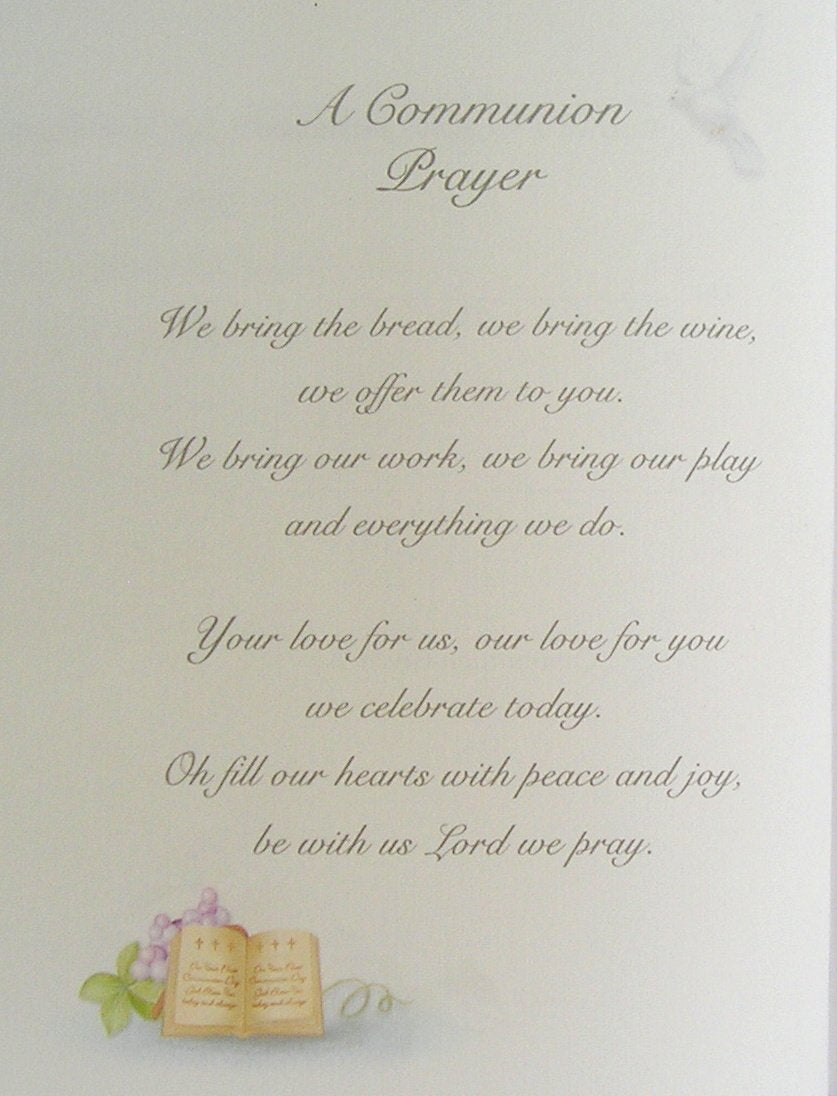 First Holy Communion Keepsake Parchment Card