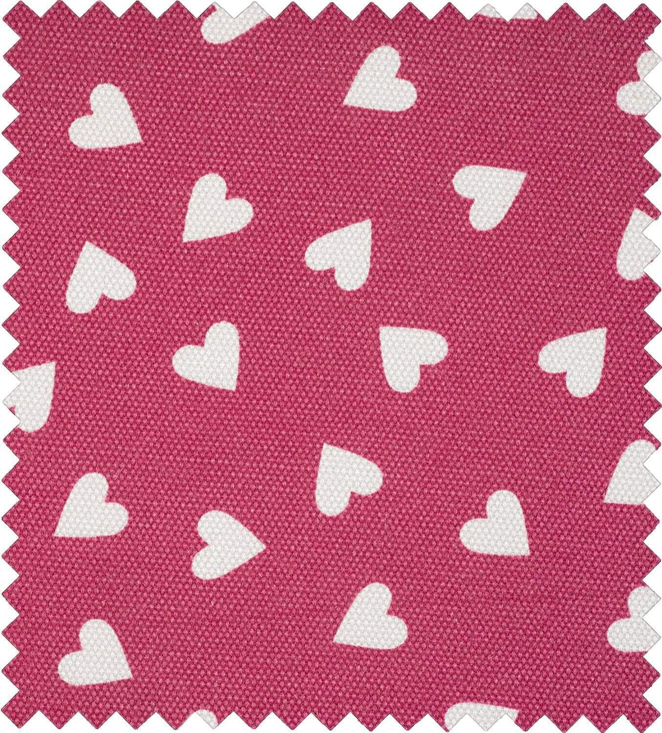 Hobby Gift MRM/189 | Raspberry Heart Print Med Sewing Basket | 18½x26x15cm