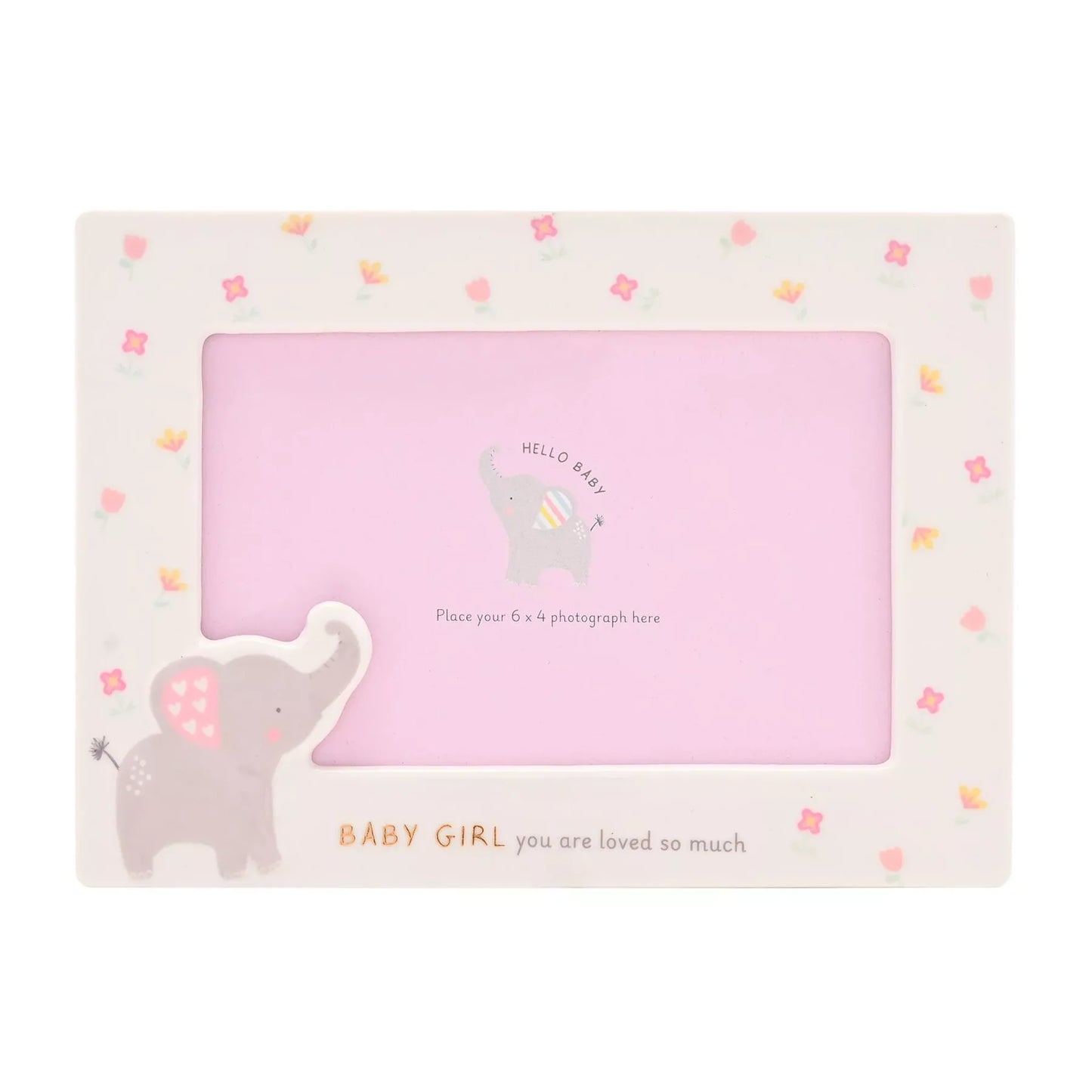 Baby Girl Ceramic Photo Frame