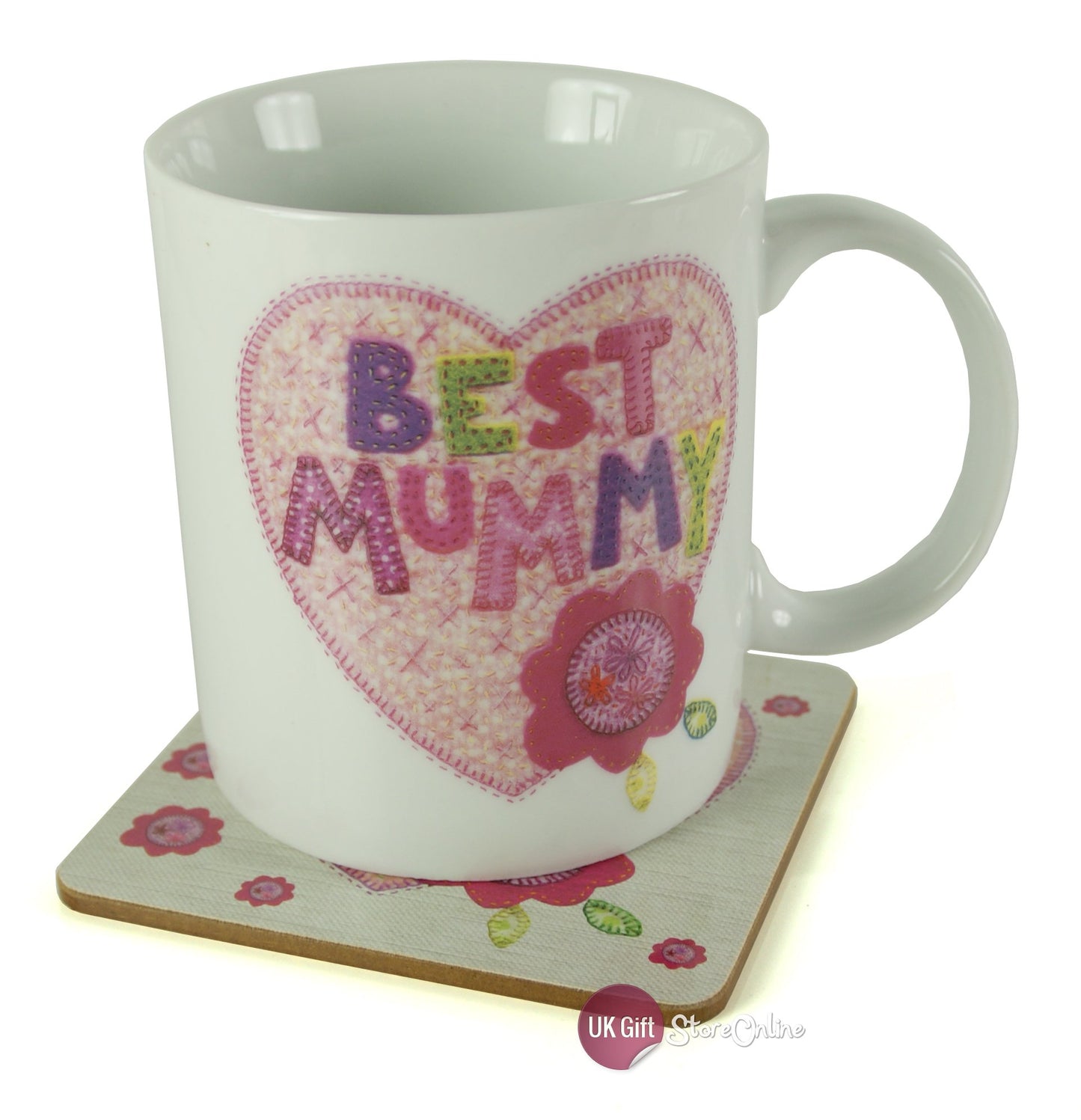 Mum Gift Best Mummy Mug and Coaster Set