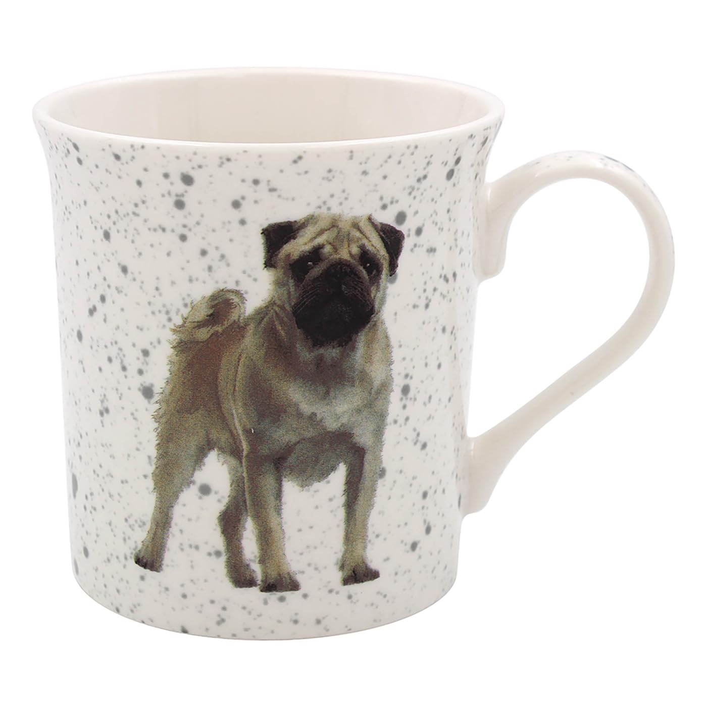 Lesser & Pavey British Designed Coffee Mug | Ceramic Coffee Mugs for Home or Work | Large Mugs for Hot Drinks | Pug Tea and Coffee Cups - Sarah Boddy