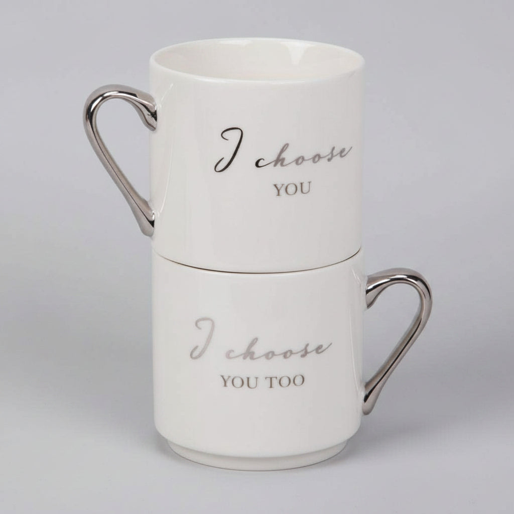 Stackable Mug Gift Set - I Choose You.Too
