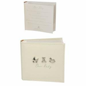 Bambino by Juliana Linen Fabric Album & 3 Icons 100 6 inch x4 inch