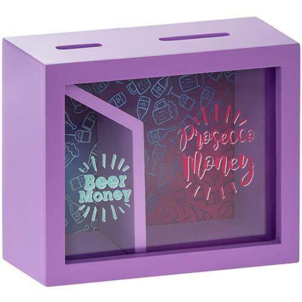 Lesser & Pavey Split Money Saver Box Beer Prosecco