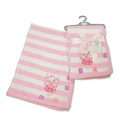 Snuggle Baby Pram Blanket Baby Girls / Baby Boys New Born Pram Fleece Blanket Baby Wrap Crib Mosses Basket (Pink Fairy)