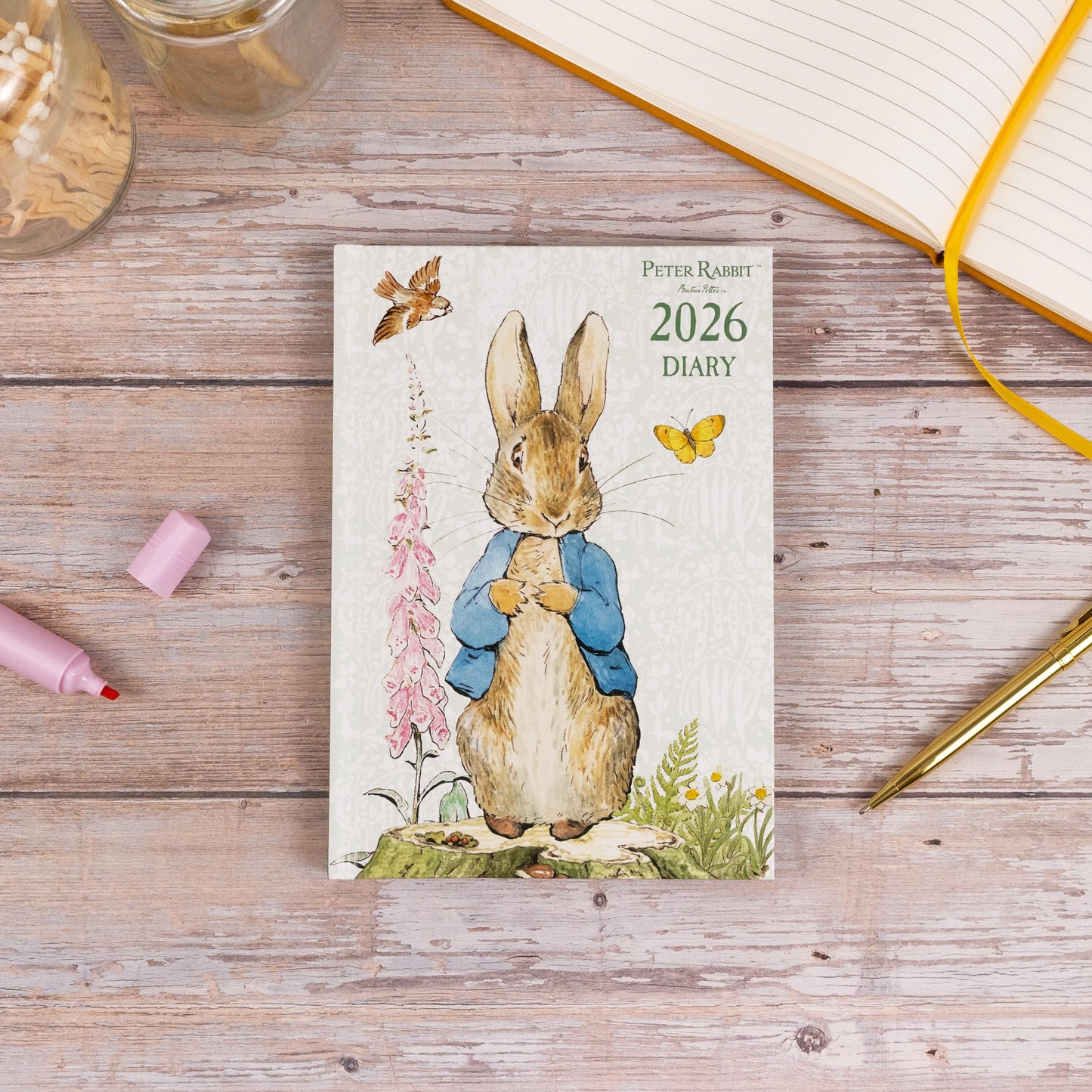 Peter Rabbit 2026 A5 Weekly View Diary | Hardback Organiser with Beatrix Potter Artwork | Planner for Appointments, Notes & Scheduling