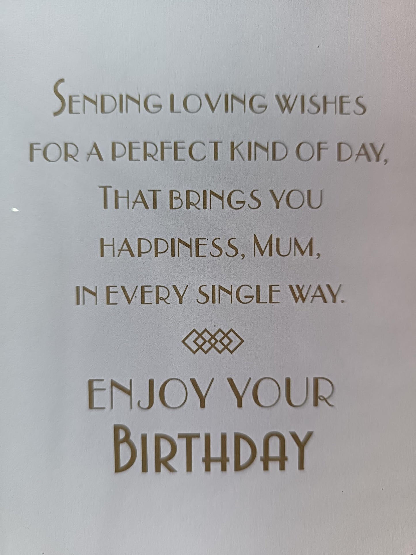 Fabulous Mum Birthday Card with an Art Deco Flapper Design