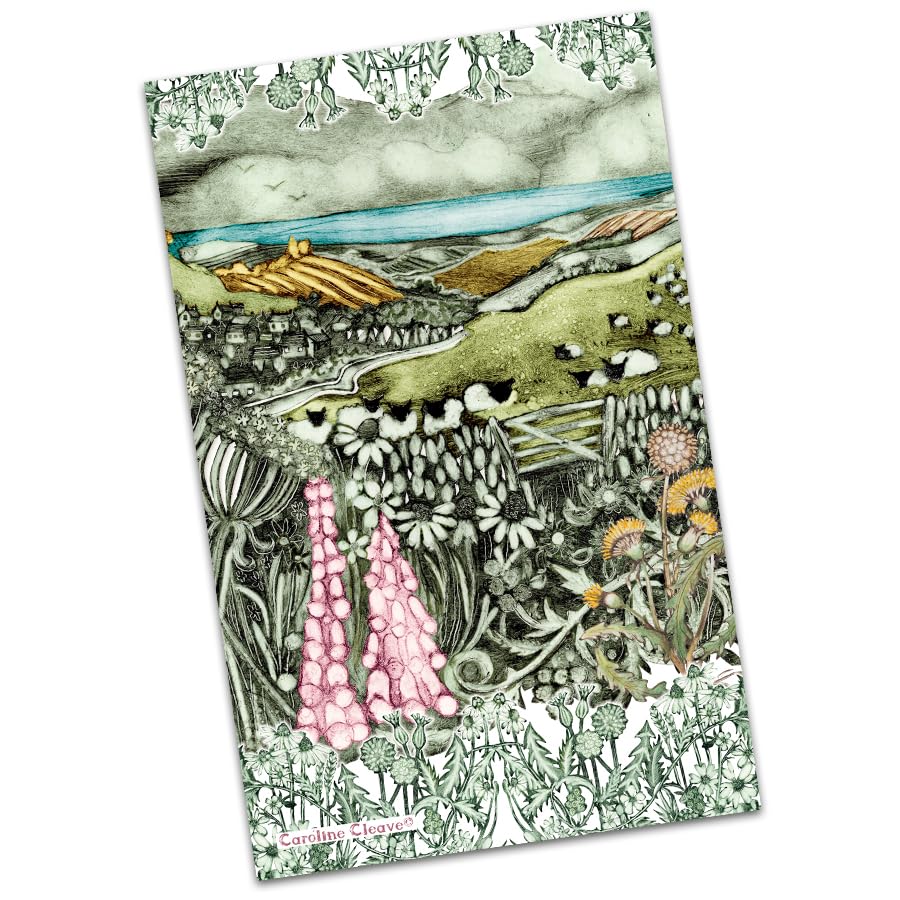 Emma Ball Country Life Tea Towel 100% Cotton Made In the UK