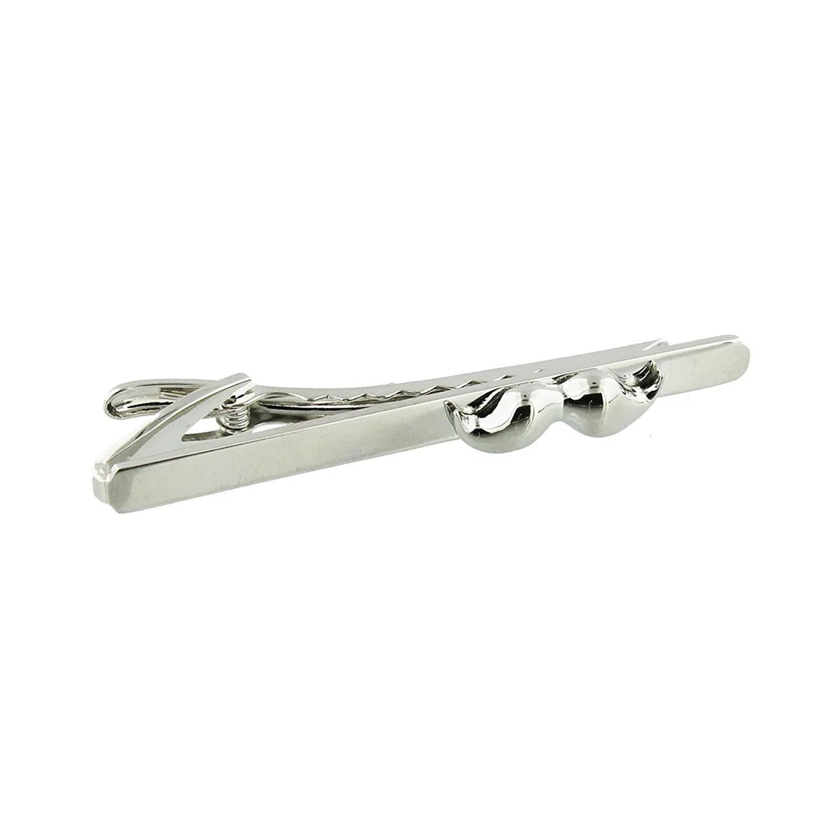 Moustache Collection 7cm Tie Pin - Silver