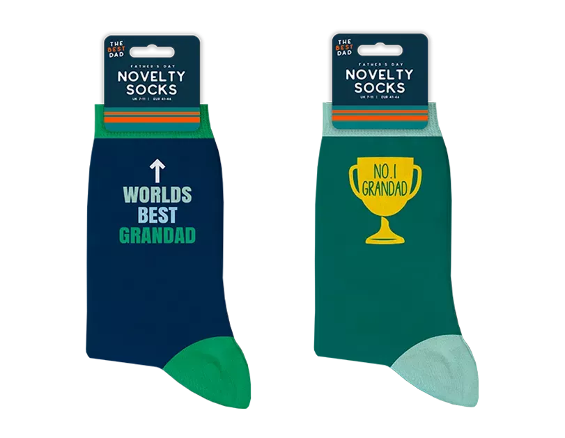 Socks Grandad Novelty (Design May Vary) one pair