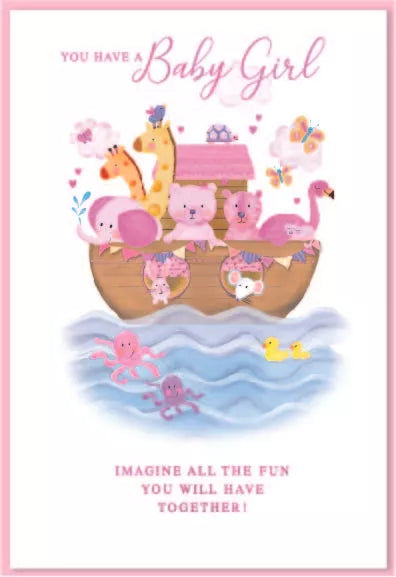 New Born Baby Girl card