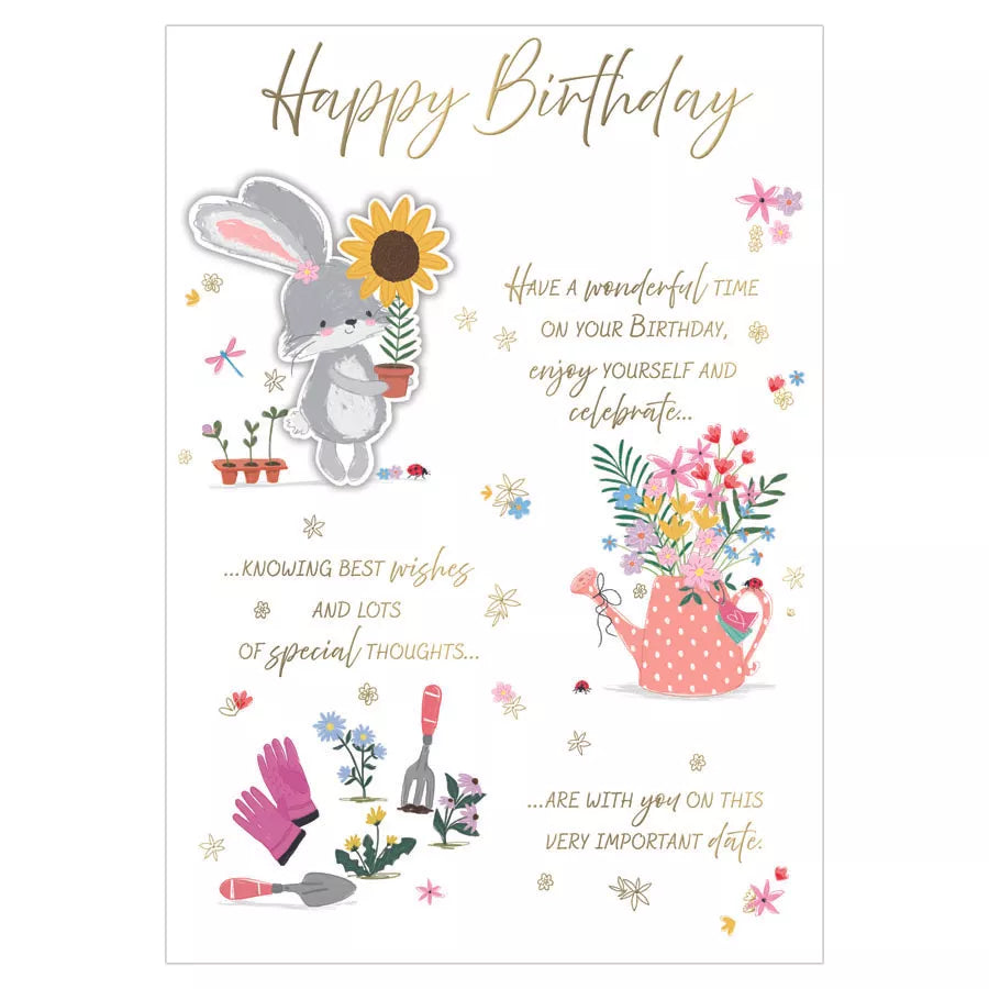 HAPPY birthday card