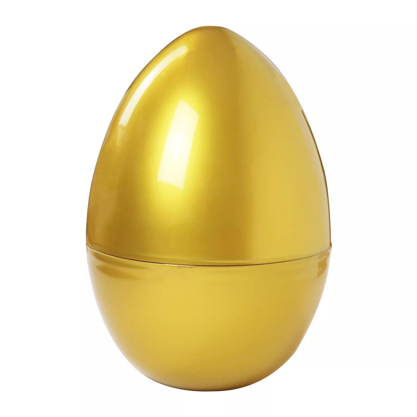 Plastic Egg Jumbo Gold 14" metal gold