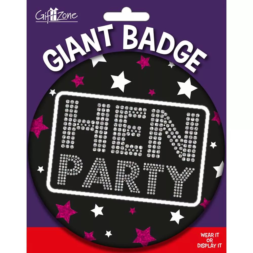 Hen Party Bride To Be mega badge