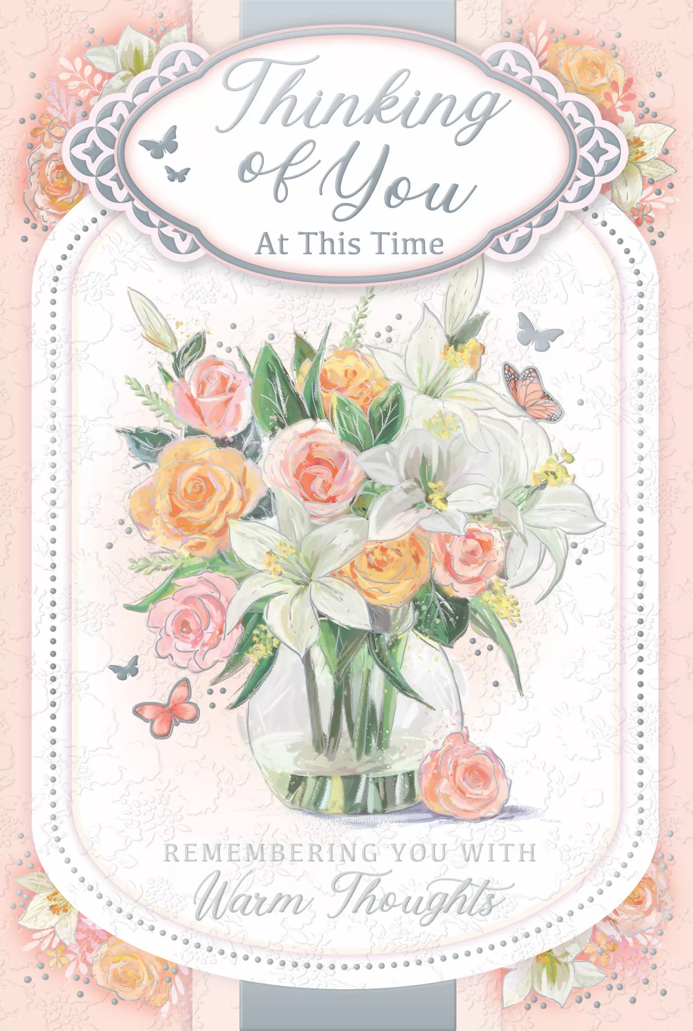 thinking of you at this time rembering you with watm thoughts card