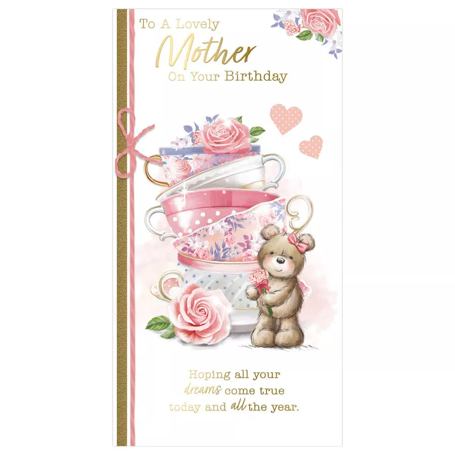 to a lovely mother on your birthday card