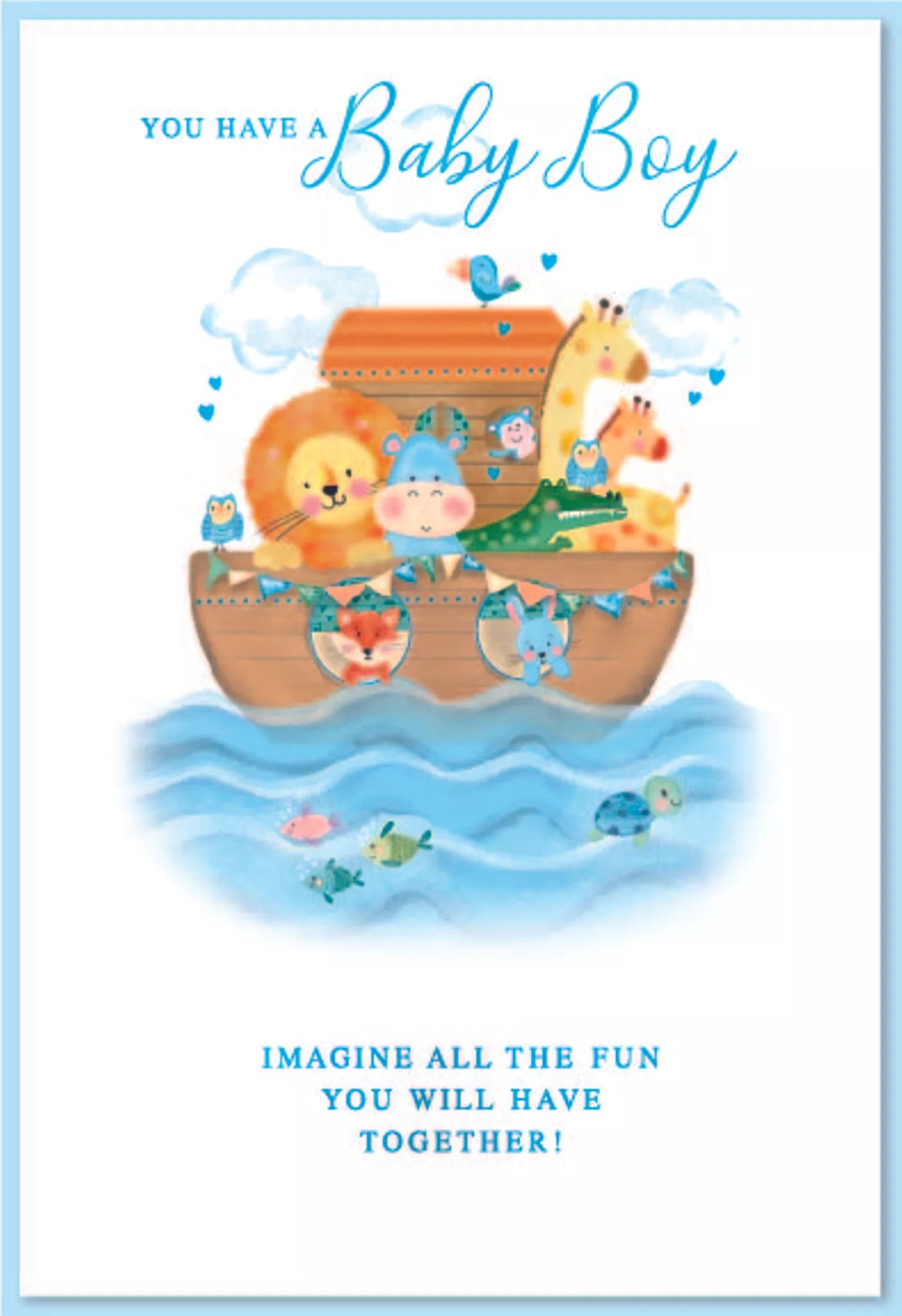 New Born Baby Boy card