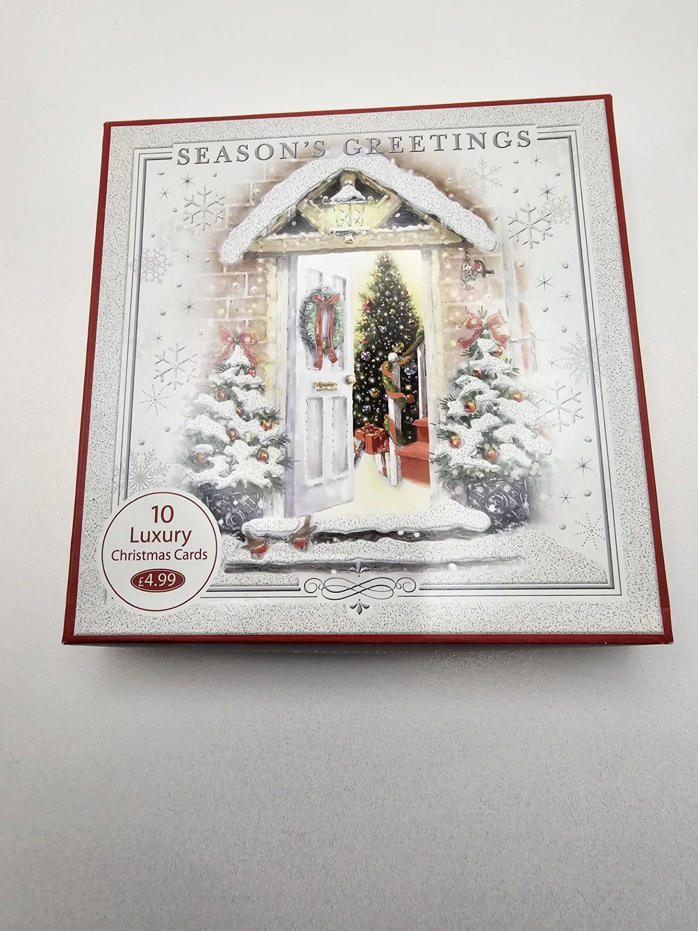 seasons greetings boxed luxury christmas cards