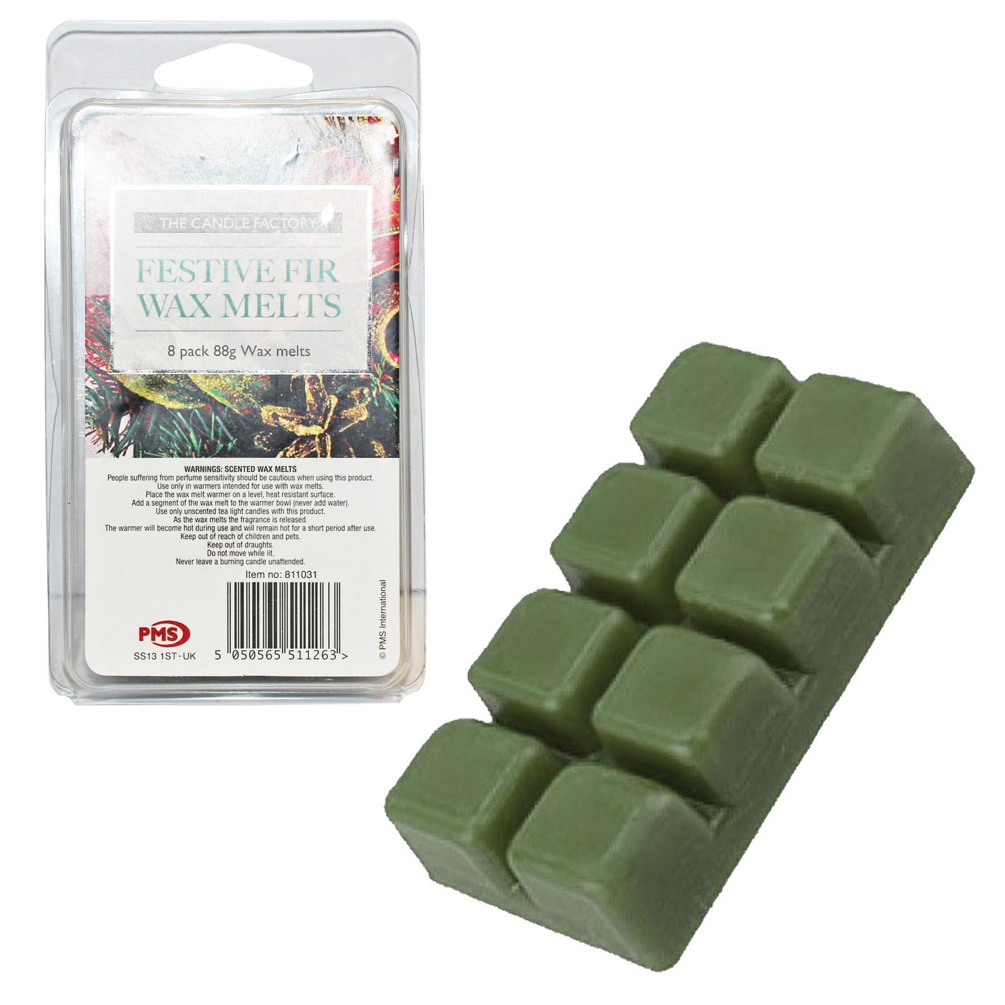 Christmas Wax Melts Pack of 8 Winter Fir