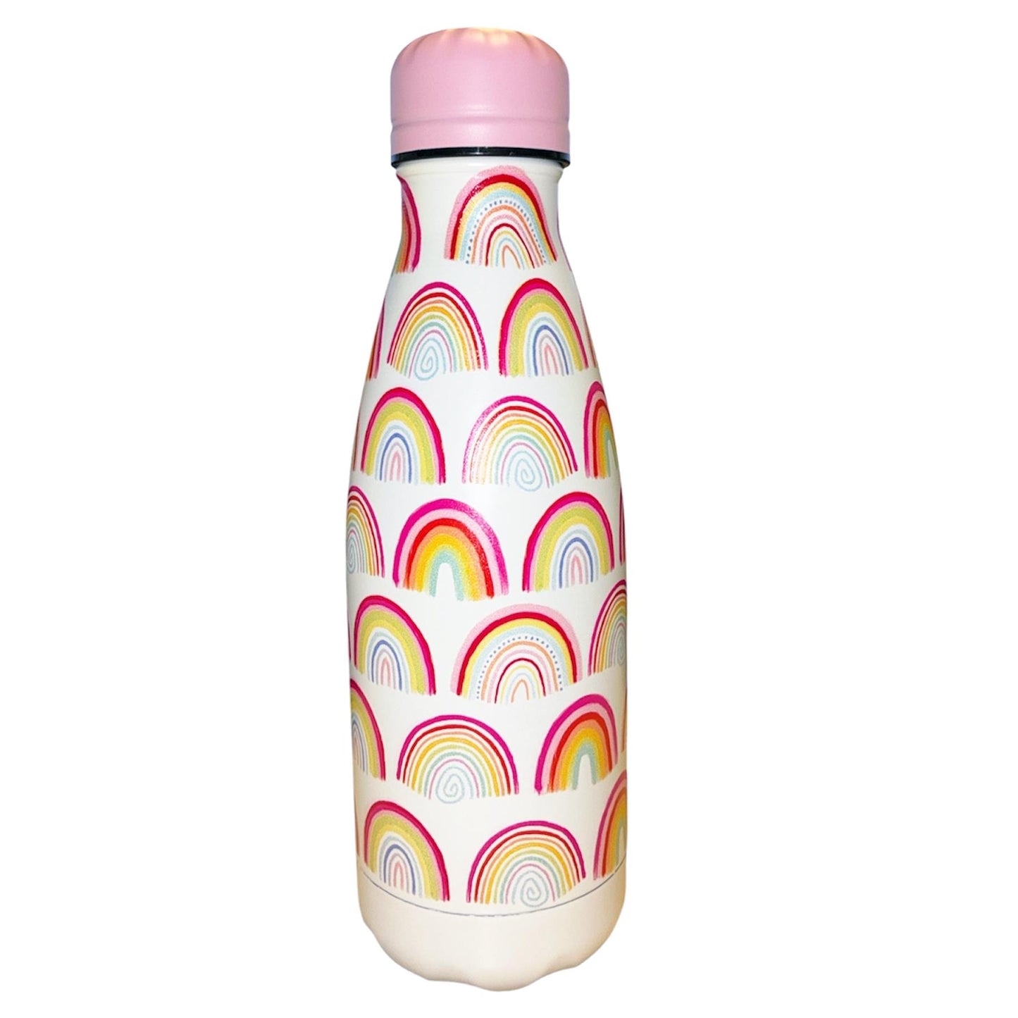 Girls Metal Water Bottle 350ml Back to School Rainbows one supplied
