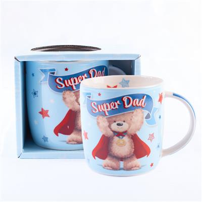 Bear With Text Super Dad mug