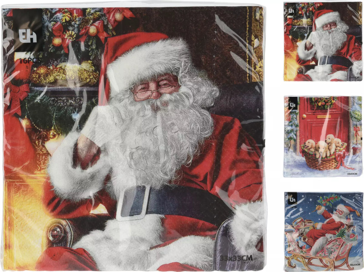 Santa Claus Napkins 33x33cm