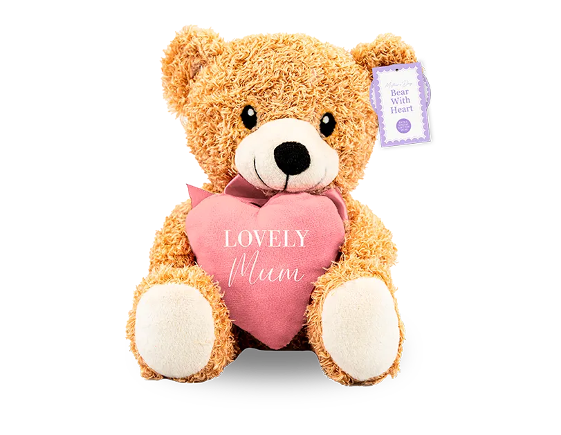 plush Bear with Heart 20cm