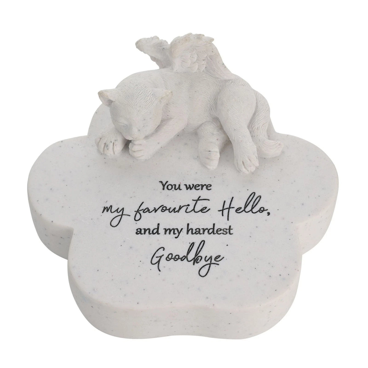 Thoughts Of You Pet Memorial Paw Plaque - Cat Memorial Gifts