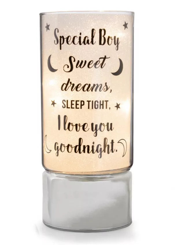 Special boy Glass LED Tube Lamp Night Light Home Decor Gift