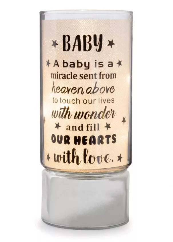 Special baby Glass LED Tube Lamp Night Light Home Decor Gift