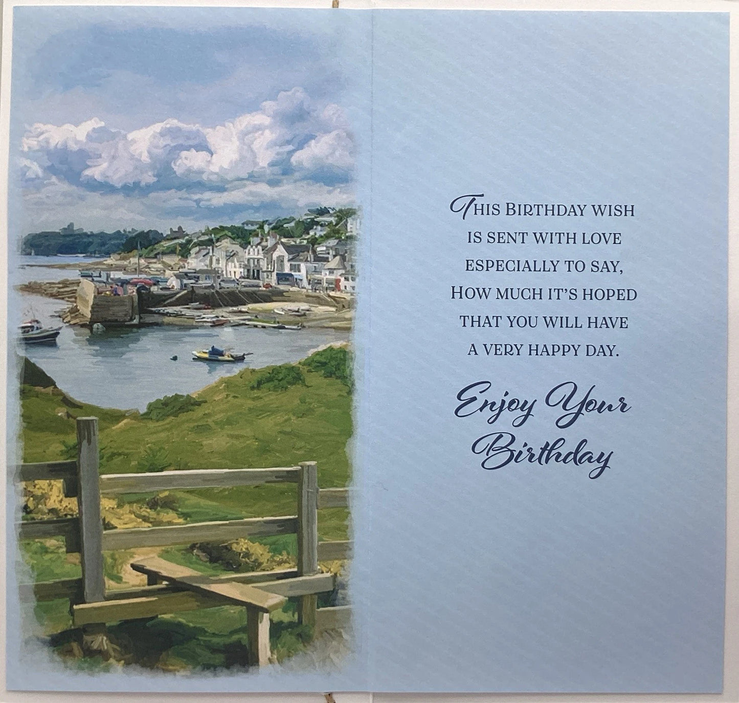 TO WONDERFUL BROTHER BIRTHDAY CARD HARBOUR VIEW