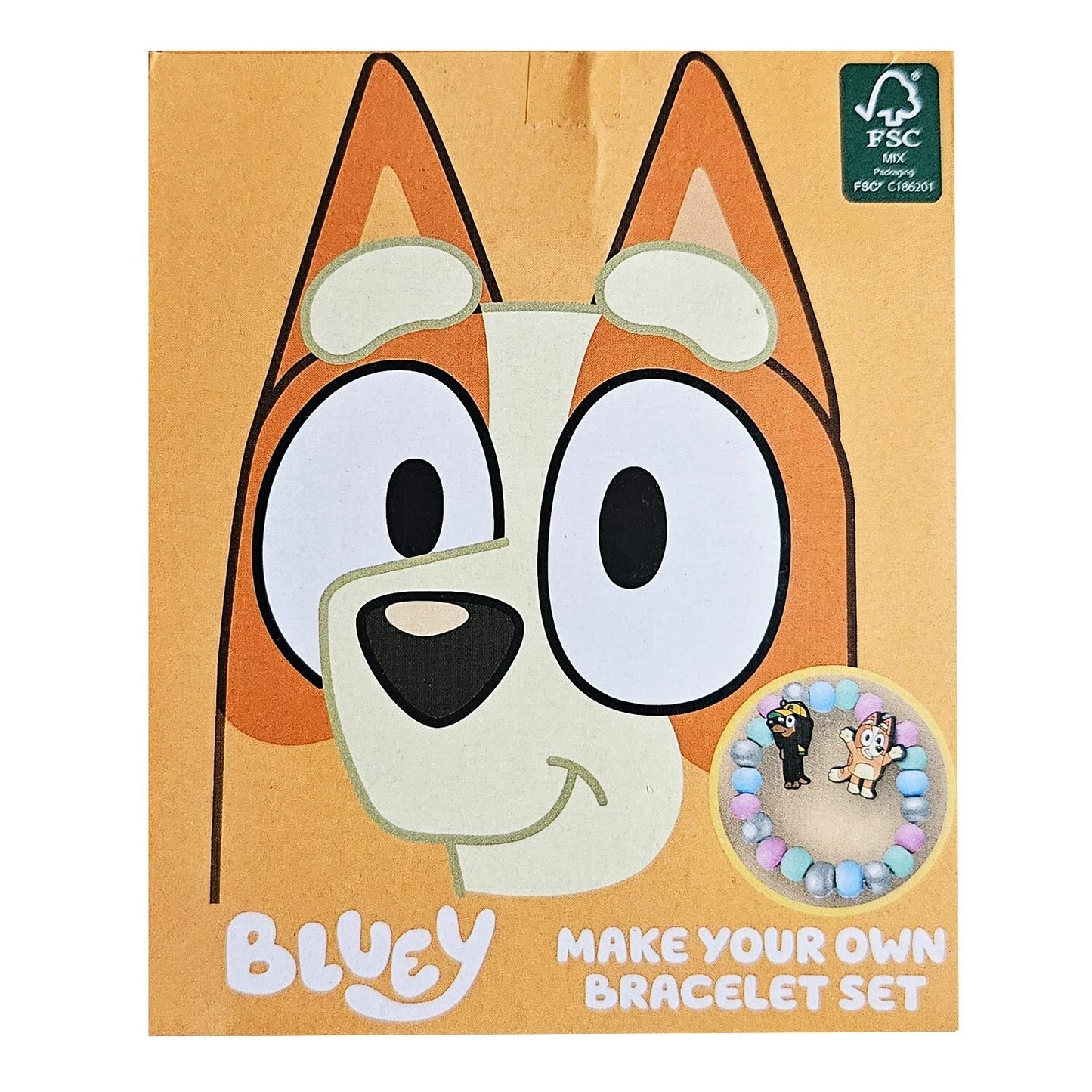 Bluey & Bingo Make Your Own Bracelet Set Arts Crafts Charms Girls Pack Of 2 random