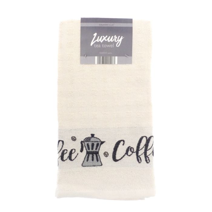 Country Club Jacquard Border Kitchen Towel