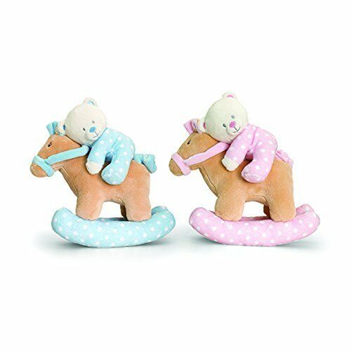 keel musical rocking horse bear 22cm pink - hanrattycraftsgifts.co.uk