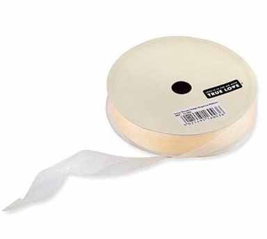 Organza Ribbon Ivory - hanrattycraftsgifts.co.uk