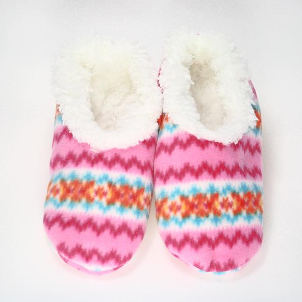 Snoozies Fair Isle No Skid Slipper medium 5-6