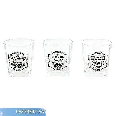 Brand New Gents slogan Whiskey Spirits Glass Tumber 3 designs (When Life is a me - hanrattycraftsgifts.co.uk