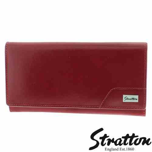 Ladies Large Soft Red 100% Genuine Leather Purse - hanrattycraftsgifts.co.uk