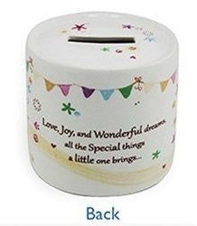 Little Bear Hugs Collection Money Box by Jennifer Rose LP33239 (White) - hanrattycraftsgifts.co.uk